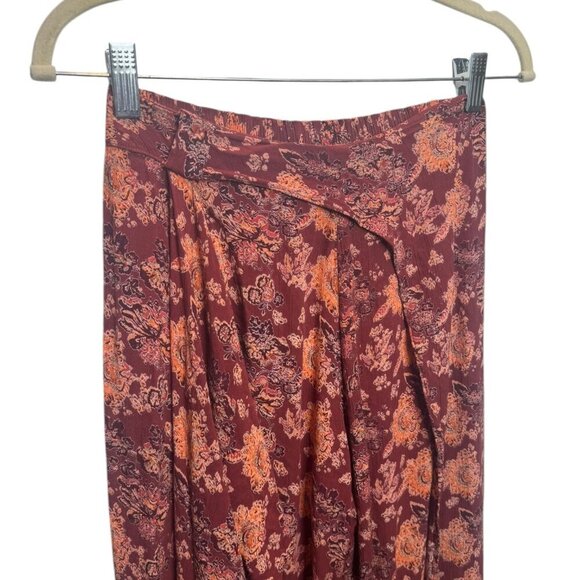 Angie Boho Floral Wide Leg Pants Size Medium - J24 - Picture 3 of 3